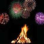 Hogmanay Bonfire and Fireworks on the Quoting Green