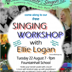 Singing Workshop 22 August 7-9pm : Free!