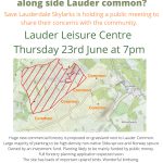 Lauder Common public meeting