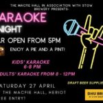 Karaoke Night in Heriot, Saturday 27 April!